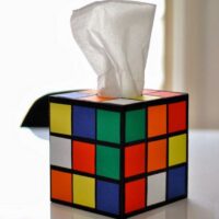 Rubik's Cube Tissue Box